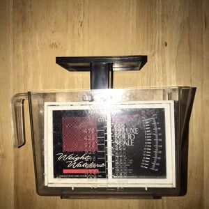 Vintage 1980's Weight Watchers deluxe food scale 0-16 oz 450 grams Measuring Cup